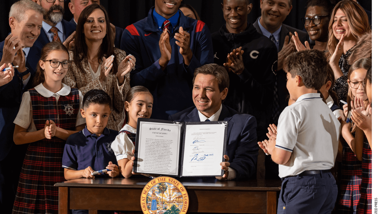 Florida Governor DeSantis Chooses 3 Again for Group Helping Kids